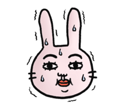 Daily life of funny rabbit 2 sticker #2267215