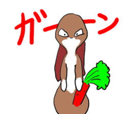 tsun tsun rabbit sticker #2267337