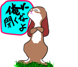 tsun tsun rabbit sticker #2267338