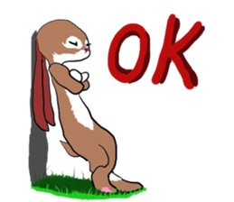 tsun tsun rabbit sticker #2267341