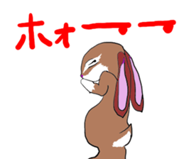 tsun tsun rabbit sticker #2267344
