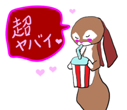 tsun tsun rabbit sticker #2267355