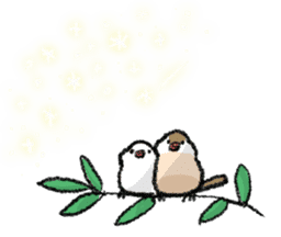 Java sparrow 's Sticker 2 -Four seasons- sticker #2267791