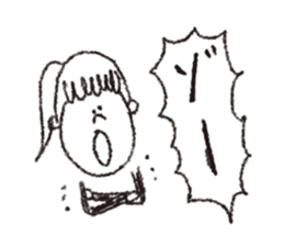 scream girl  (one letter_2) sticker #2269175