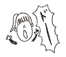 scream girl  (one letter_2) sticker #2269180