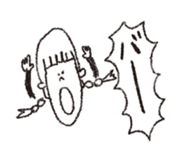 scream girl  (one letter_2) sticker #2269181