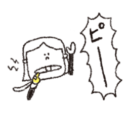 scream girl  (one letter_2) sticker #2269187