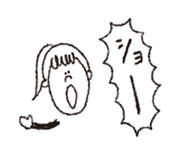 scream girl  (one letter_3) sticker #2269408