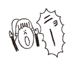 scream girl  (one letter_3) sticker #2269417