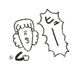 scream girl  (one letter_3) sticker #2269419