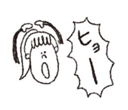 scream girl  (one letter_3) sticker #2269420