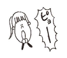 scream girl  (one letter_3) sticker #2269426