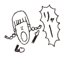 scream girl  (one letter_3) sticker #2269430