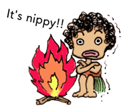 Curly Caveperson(English Ver.) sticker #2269563