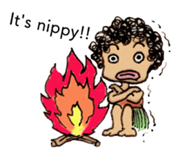 Curly Caveperson(English Ver.) sticker #2269563