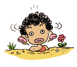 Curly Caveperson(English Ver.) sticker #2269564