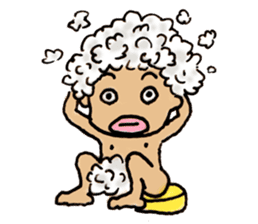 Curly Caveperson(English Ver.) sticker #2269565