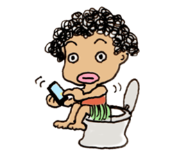 Curly Caveperson(English Ver.) sticker #2269566