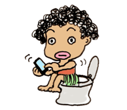 Curly Caveperson(English Ver.) sticker #2269566