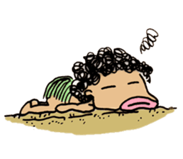 Curly Caveperson(English Ver.) sticker #2269579