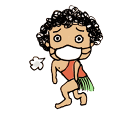 Curly Caveperson(English Ver.) sticker #2269583