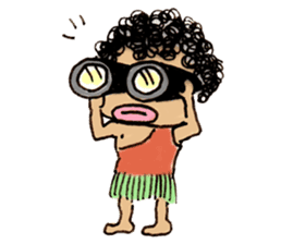 Curly Caveperson(English Ver.) sticker #2269585