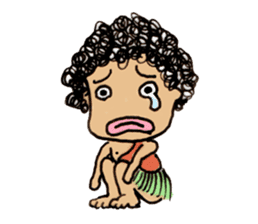 Curly Caveperson(English Ver.) sticker #2269589