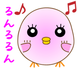 The pink chick that brings happiness sticker #2269846