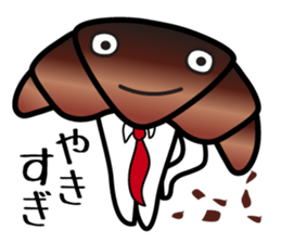 A contracted employee's "Mr. Croissant" sticker #2269983