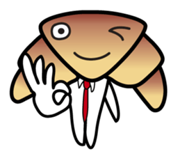 A contracted employee's "Mr. Croissant" sticker #2269986