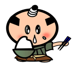 Runny nose Samurai sticker #2270406
