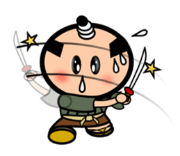 Runny nose Samurai sticker #2270408