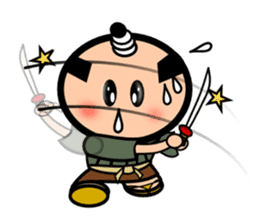 Runny nose Samurai sticker #2270408