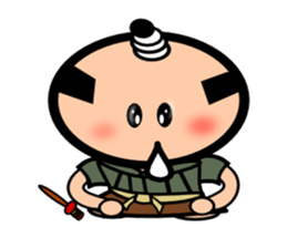 Runny nose Samurai sticker #2270413