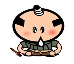 Runny nose Samurai sticker #2270413