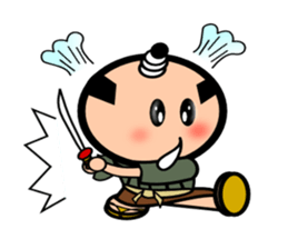 Runny nose Samurai sticker #2270421