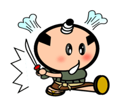 Runny nose Samurai sticker #2270421