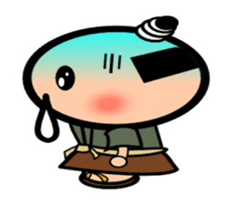 Runny nose Samurai sticker #2270422