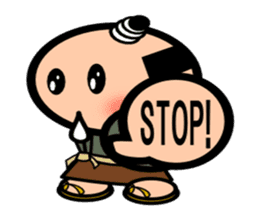 Runny nose Samurai sticker #2270435