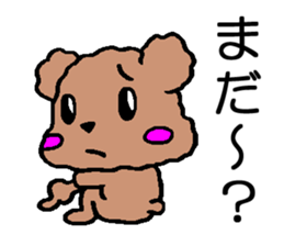 Sticker of cute Toy Poodle sticker #2271050