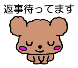 Sticker of cute Toy Poodle sticker #2271051