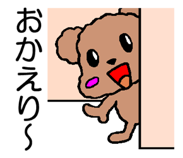 Sticker of cute Toy Poodle sticker #2271078