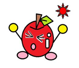 Long day of apple-chan sticker #2272465