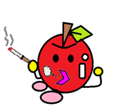 Long day of apple-chan sticker #2272467