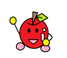 Long day of apple-chan sticker #2272478