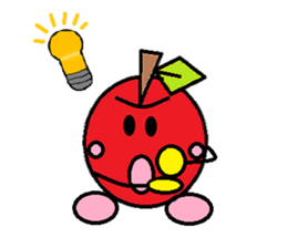 Long day of apple-chan sticker #2272481