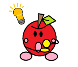 Long day of apple-chan sticker #2272481