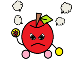 Long day of apple-chan sticker #2272483