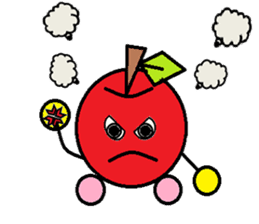 Long day of apple-chan sticker #2272483