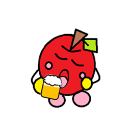 Long day of apple-chan sticker #2272491